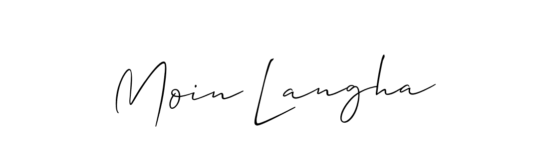 How to Draw Moin Langha signature style? Allison_Script is a latest design signature styles for name Moin Langha. Moin Langha signature style 2 images and pictures png