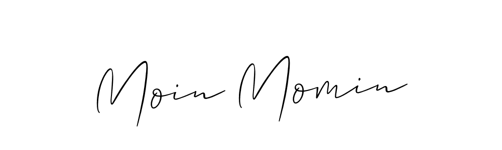 How to make Moin Momin signature? Allison_Script is a professional autograph style. Create handwritten signature for Moin Momin name. Moin Momin signature style 2 images and pictures png