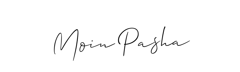 Allison_Script is a professional signature style that is perfect for those who want to add a touch of class to their signature. It is also a great choice for those who want to make their signature more unique. Get Moin Pasha name to fancy signature for free. Moin Pasha signature style 2 images and pictures png