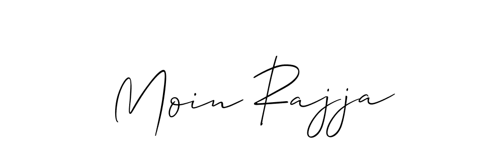 You should practise on your own different ways (Allison_Script) to write your name (Moin Rajja) in signature. don't let someone else do it for you. Moin Rajja signature style 2 images and pictures png