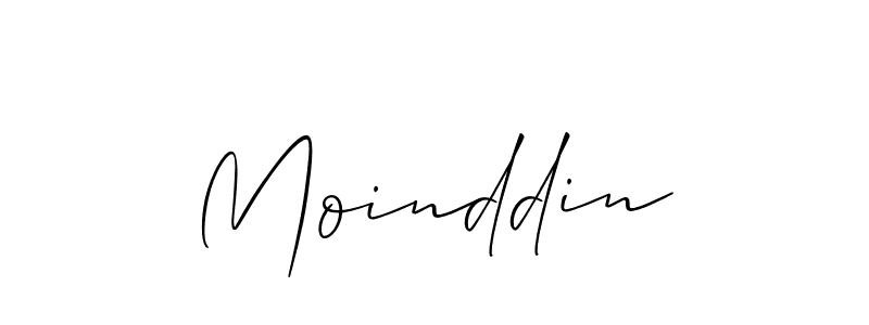 How to make Moinddin name signature. Use Allison_Script style for creating short signs online. This is the latest handwritten sign. Moinddin signature style 2 images and pictures png