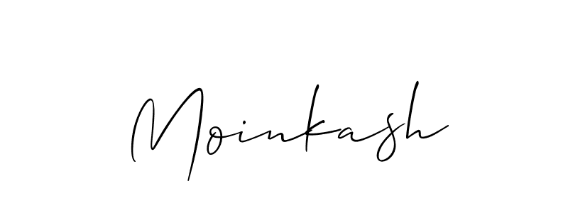 Make a short Moinkash signature style. Manage your documents anywhere anytime using Allison_Script. Create and add eSignatures, submit forms, share and send files easily. Moinkash signature style 2 images and pictures png