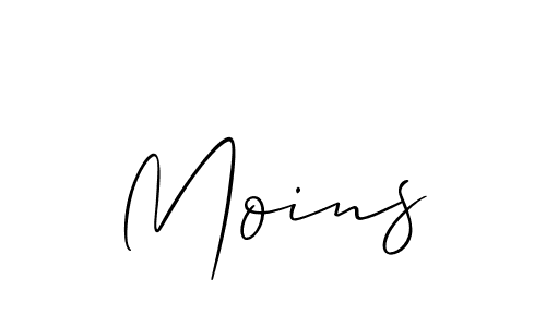 Best and Professional Signature Style for Moins. Allison_Script Best Signature Style Collection. Moins signature style 2 images and pictures png