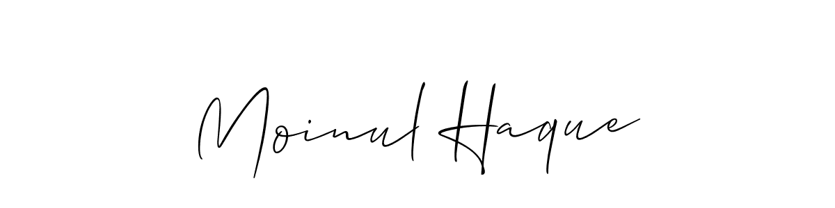 How to make Moinul Haque signature? Allison_Script is a professional autograph style. Create handwritten signature for Moinul Haque name. Moinul Haque signature style 2 images and pictures png