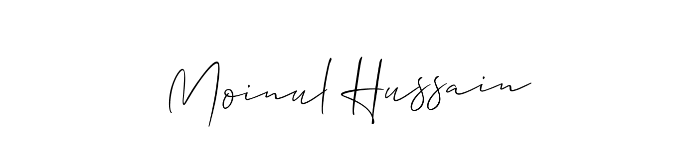 if you are searching for the best signature style for your name Moinul Hussain. so please give up your signature search. here we have designed multiple signature styles  using Allison_Script. Moinul Hussain signature style 2 images and pictures png