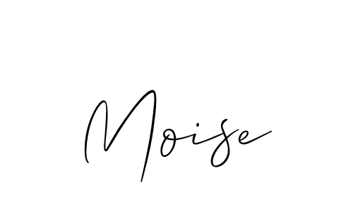 Make a beautiful signature design for name Moise. With this signature (Allison_Script) style, you can create a handwritten signature for free. Moise signature style 2 images and pictures png