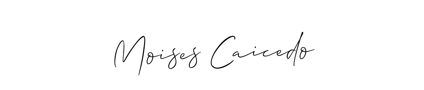 How to make Moises Caicedo signature? Allison_Script is a professional autograph style. Create handwritten signature for Moises Caicedo name. Moises Caicedo signature style 2 images and pictures png
