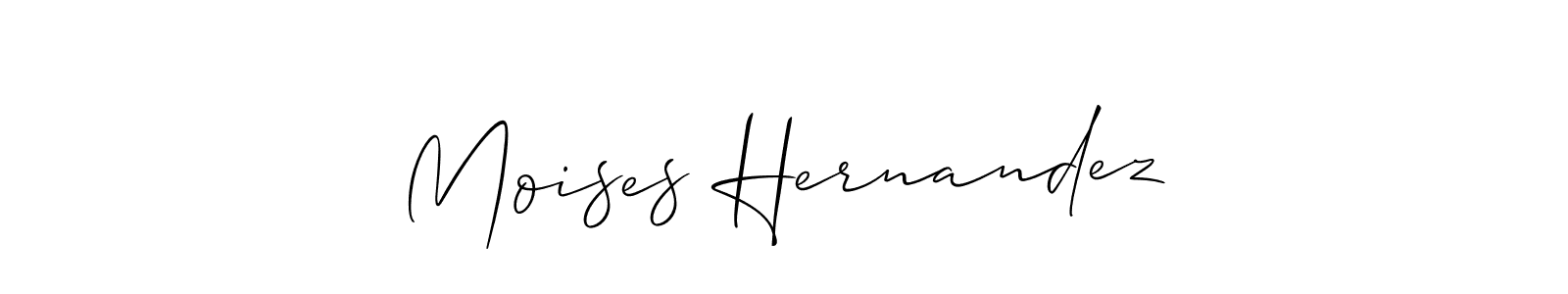 Create a beautiful signature design for name Moises Hernandez. With this signature (Allison_Script) fonts, you can make a handwritten signature for free. Moises Hernandez signature style 2 images and pictures png