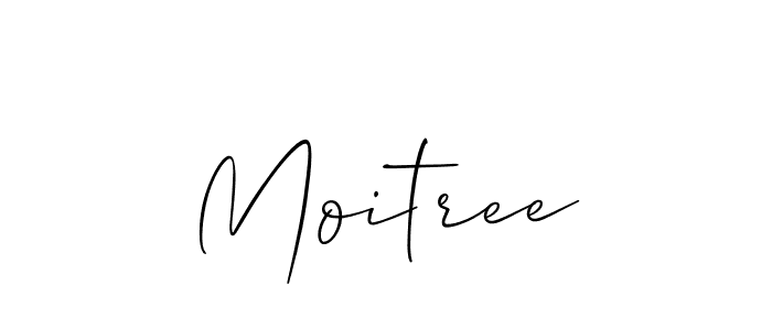 Create a beautiful signature design for name Moitree. With this signature (Allison_Script) fonts, you can make a handwritten signature for free. Moitree signature style 2 images and pictures png