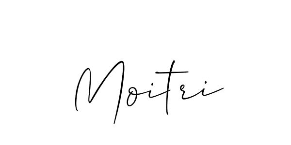 Create a beautiful signature design for name Moitri. With this signature (Allison_Script) fonts, you can make a handwritten signature for free. Moitri signature style 2 images and pictures png