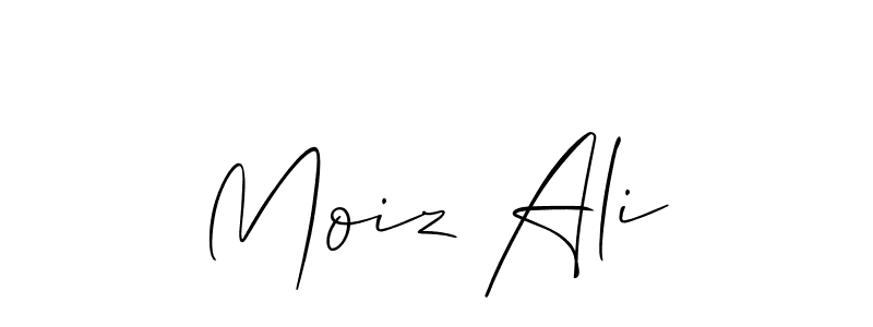 Best and Professional Signature Style for Moiz Ali. Allison_Script Best Signature Style Collection. Moiz Ali signature style 2 images and pictures png