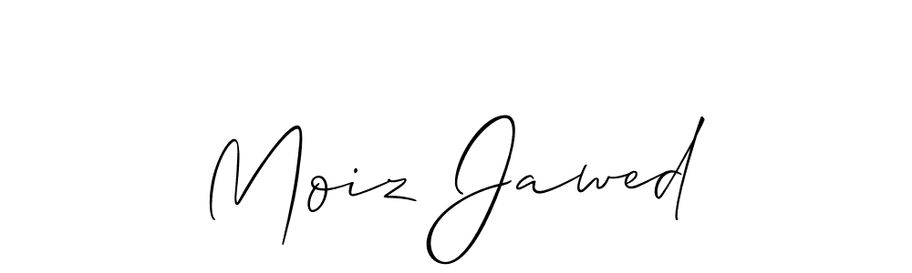 Create a beautiful signature design for name Moiz Jawed. With this signature (Allison_Script) fonts, you can make a handwritten signature for free. Moiz Jawed signature style 2 images and pictures png