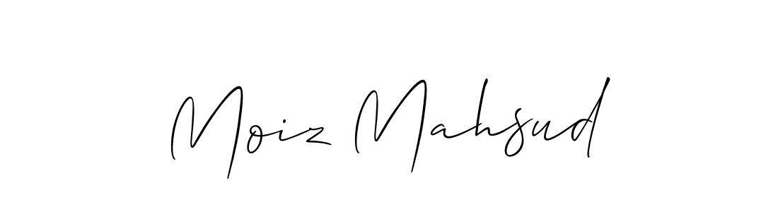 Design your own signature with our free online signature maker. With this signature software, you can create a handwritten (Allison_Script) signature for name Moiz Mahsud. Moiz Mahsud signature style 2 images and pictures png