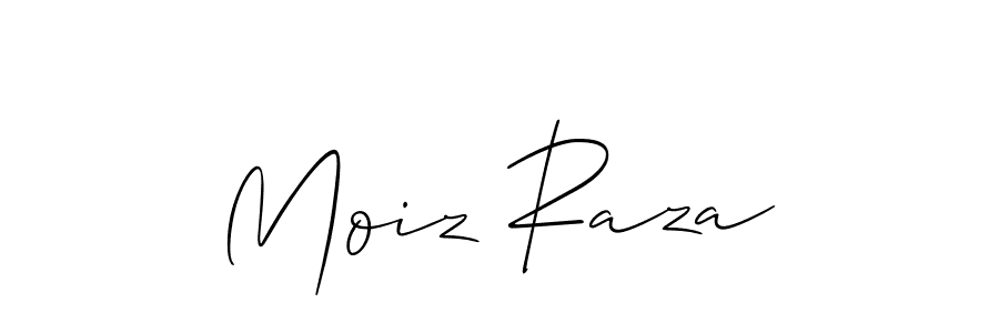 How to make Moiz Raza name signature. Use Allison_Script style for creating short signs online. This is the latest handwritten sign. Moiz Raza signature style 2 images and pictures png