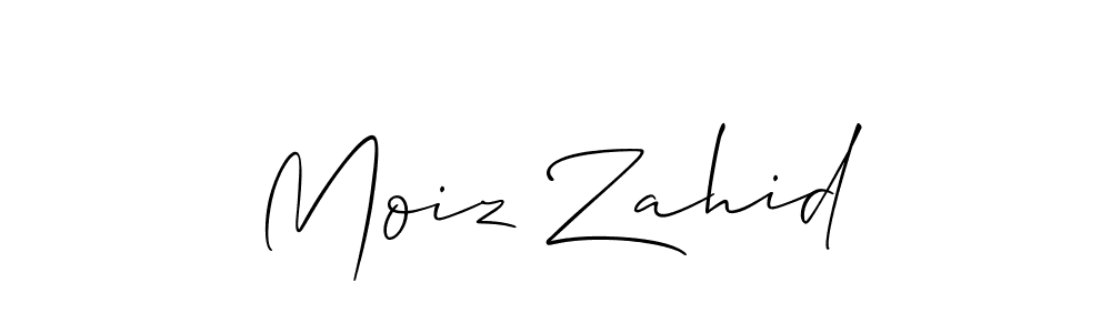 Similarly Allison_Script is the best handwritten signature design. Signature creator online .You can use it as an online autograph creator for name Moiz Zahid. Moiz Zahid signature style 2 images and pictures png