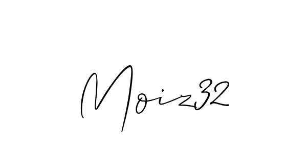 Make a beautiful signature design for name Moiz32. With this signature (Allison_Script) style, you can create a handwritten signature for free. Moiz32 signature style 2 images and pictures png
