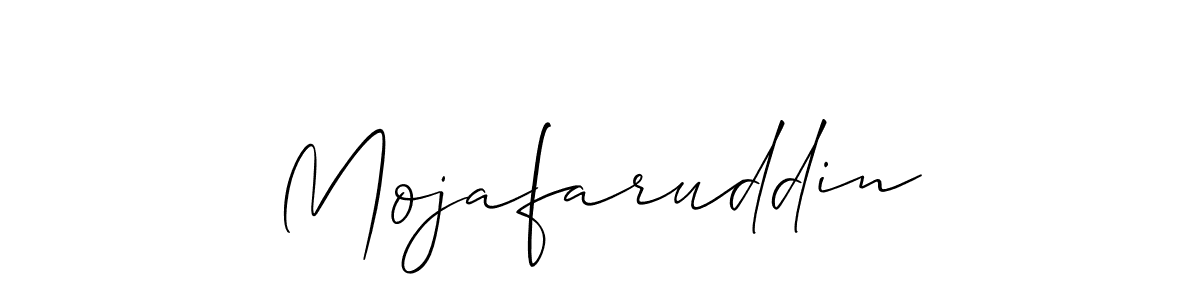 How to make Mojafaruddin name signature. Use Allison_Script style for creating short signs online. This is the latest handwritten sign. Mojafaruddin signature style 2 images and pictures png