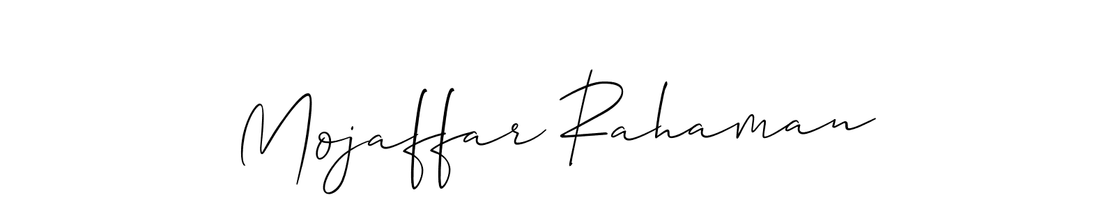 How to Draw Mojaffar Rahaman signature style? Allison_Script is a latest design signature styles for name Mojaffar Rahaman. Mojaffar Rahaman signature style 2 images and pictures png