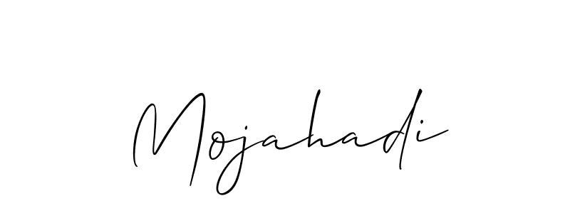 Also we have Mojahadi name is the best signature style. Create professional handwritten signature collection using Allison_Script autograph style. Mojahadi signature style 2 images and pictures png