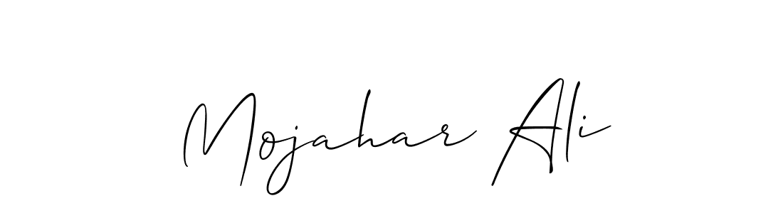 Similarly Allison_Script is the best handwritten signature design. Signature creator online .You can use it as an online autograph creator for name Mojahar Ali. Mojahar Ali signature style 2 images and pictures png
