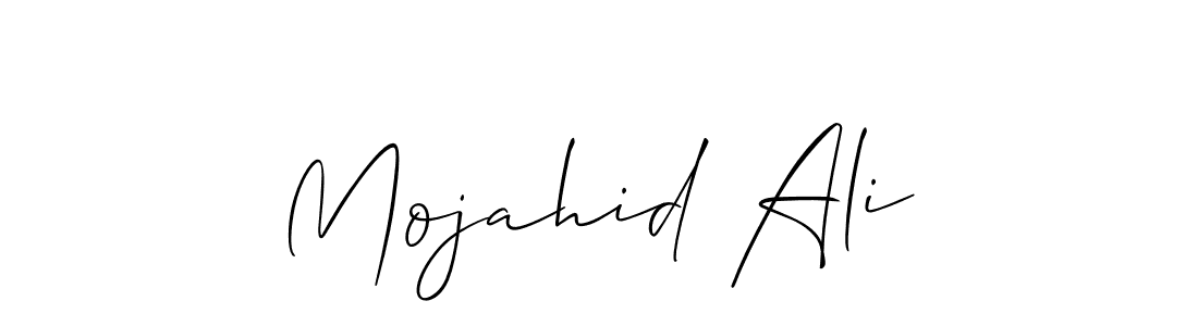 Also we have Mojahid Ali name is the best signature style. Create professional handwritten signature collection using Allison_Script autograph style. Mojahid Ali signature style 2 images and pictures png