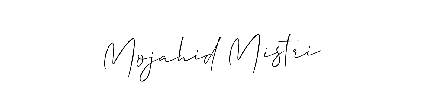 if you are searching for the best signature style for your name Mojahid Mistri. so please give up your signature search. here we have designed multiple signature styles  using Allison_Script. Mojahid Mistri signature style 2 images and pictures png