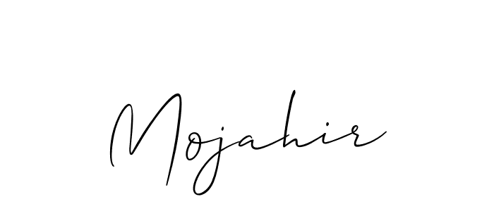 How to Draw Mojahir signature style? Allison_Script is a latest design signature styles for name Mojahir. Mojahir signature style 2 images and pictures png