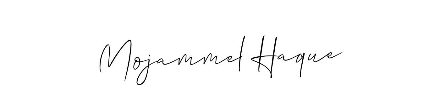 How to Draw Mojammel Haque signature style? Allison_Script is a latest design signature styles for name Mojammel Haque. Mojammel Haque signature style 2 images and pictures png