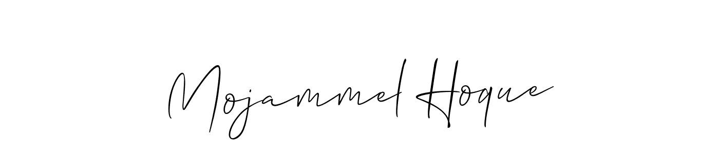 Also we have Mojammel Hoque name is the best signature style. Create professional handwritten signature collection using Allison_Script autograph style. Mojammel Hoque signature style 2 images and pictures png