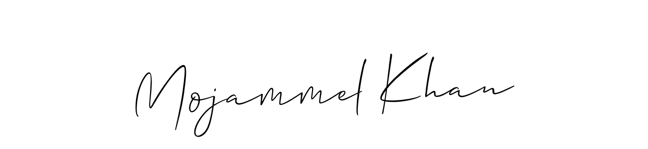 You should practise on your own different ways (Allison_Script) to write your name (Mojammel Khan) in signature. don't let someone else do it for you. Mojammel Khan signature style 2 images and pictures png