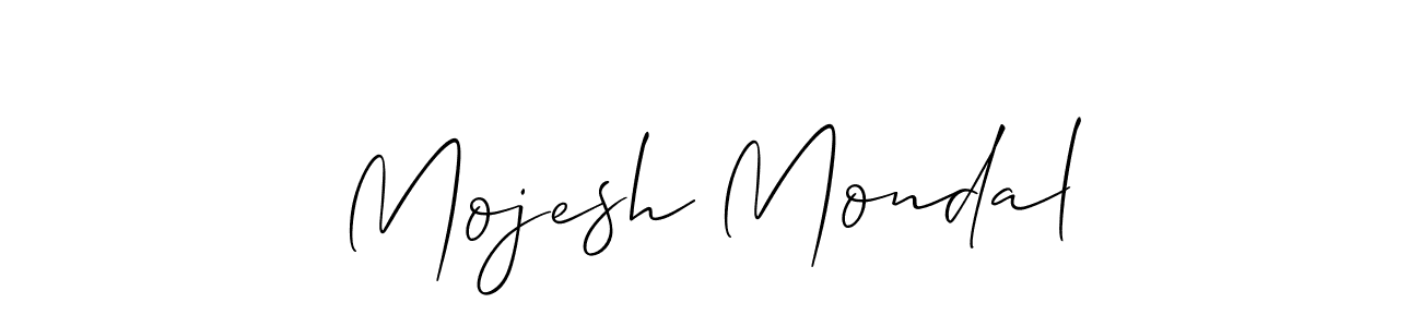 The best way (Allison_Script) to make a short signature is to pick only two or three words in your name. The name Mojesh Mondal include a total of six letters. For converting this name. Mojesh Mondal signature style 2 images and pictures png