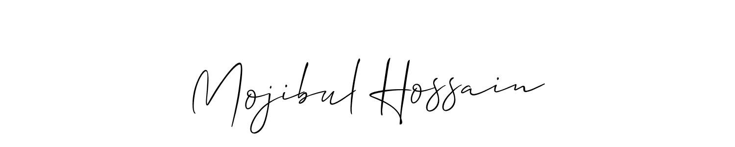 Also we have Mojibul Hossain name is the best signature style. Create professional handwritten signature collection using Allison_Script autograph style. Mojibul Hossain signature style 2 images and pictures png