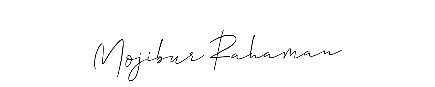 It looks lik you need a new signature style for name Mojibur Rahaman. Design unique handwritten (Allison_Script) signature with our free signature maker in just a few clicks. Mojibur Rahaman signature style 2 images and pictures png