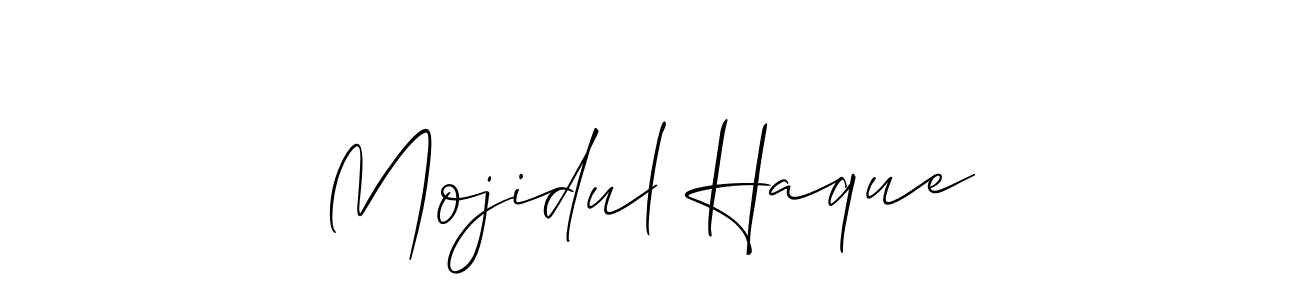 Design your own signature with our free online signature maker. With this signature software, you can create a handwritten (Allison_Script) signature for name Mojidul Haque. Mojidul Haque signature style 2 images and pictures png