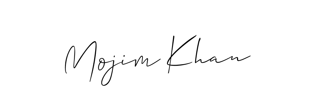 It looks lik you need a new signature style for name Mojim Khan. Design unique handwritten (Allison_Script) signature with our free signature maker in just a few clicks. Mojim Khan signature style 2 images and pictures png