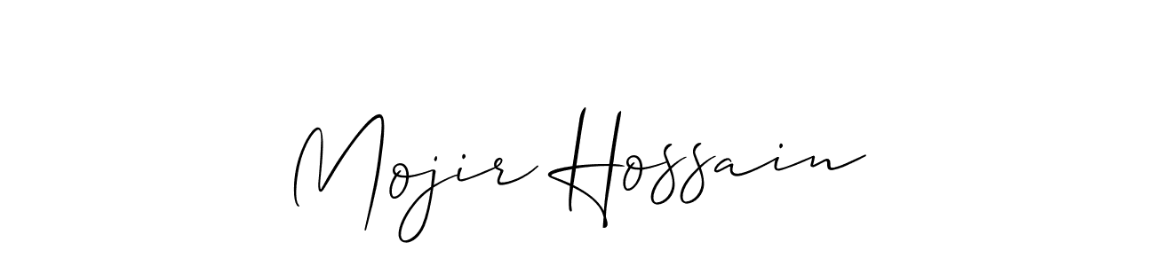 Also we have Mojir Hossain name is the best signature style. Create professional handwritten signature collection using Allison_Script autograph style. Mojir Hossain signature style 2 images and pictures png