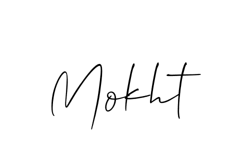 How to Draw Mokht signature style? Allison_Script is a latest design signature styles for name Mokht. Mokht signature style 2 images and pictures png