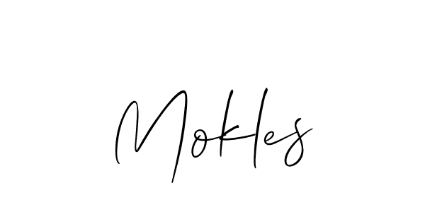 Also You can easily find your signature by using the search form. We will create Mokles name handwritten signature images for you free of cost using Allison_Script sign style. Mokles signature style 2 images and pictures png