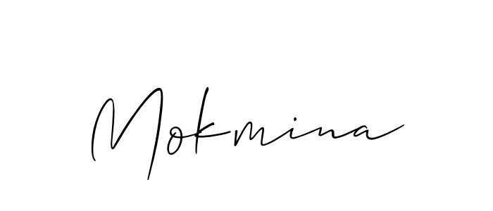 Similarly Allison_Script is the best handwritten signature design. Signature creator online .You can use it as an online autograph creator for name Mokmina. Mokmina signature style 2 images and pictures png