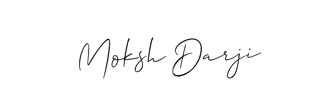 Also we have Moksh Darji name is the best signature style. Create professional handwritten signature collection using Allison_Script autograph style. Moksh Darji signature style 2 images and pictures png