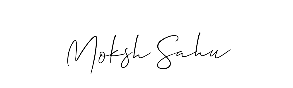 Make a beautiful signature design for name Moksh Sahu. Use this online signature maker to create a handwritten signature for free. Moksh Sahu signature style 2 images and pictures png