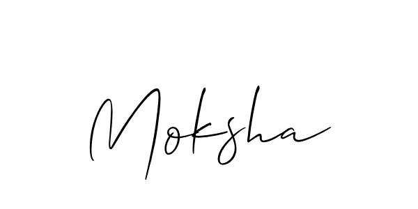 Best and Professional Signature Style for Moksha. Allison_Script Best Signature Style Collection. Moksha signature style 2 images and pictures png