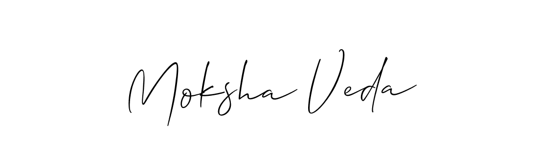 You can use this online signature creator to create a handwritten signature for the name Moksha Veda. This is the best online autograph maker. Moksha Veda signature style 2 images and pictures png