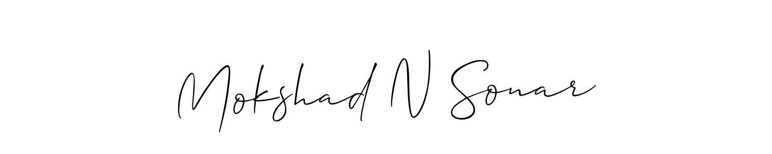 You can use this online signature creator to create a handwritten signature for the name Mokshad N Sonar. This is the best online autograph maker. Mokshad N Sonar signature style 2 images and pictures png