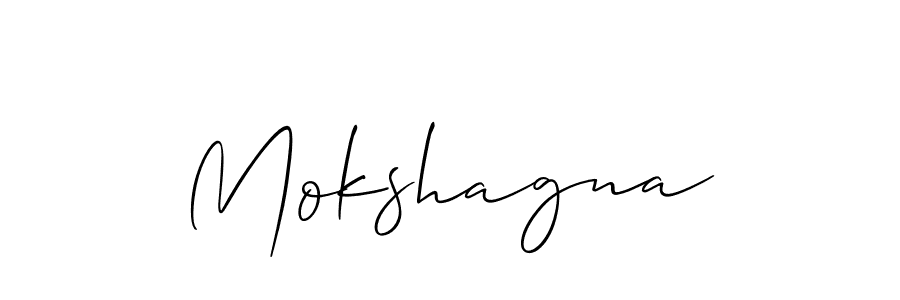 Mokshagna stylish signature style. Best Handwritten Sign (Allison_Script) for my name. Handwritten Signature Collection Ideas for my name Mokshagna. Mokshagna signature style 2 images and pictures png