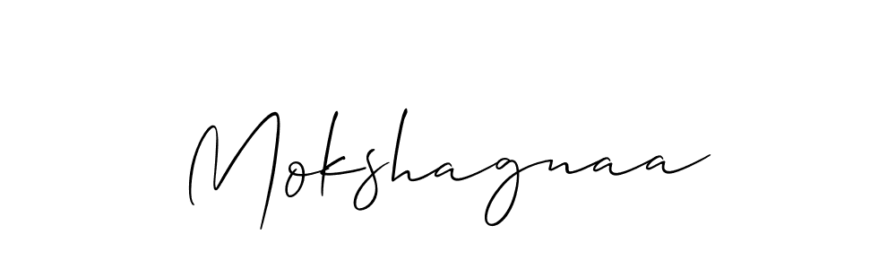 How to Draw Mokshagnaa signature style? Allison_Script is a latest design signature styles for name Mokshagnaa. Mokshagnaa signature style 2 images and pictures png