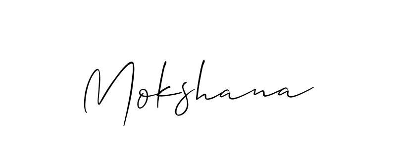Make a short Mokshana signature style. Manage your documents anywhere anytime using Allison_Script. Create and add eSignatures, submit forms, share and send files easily. Mokshana signature style 2 images and pictures png
