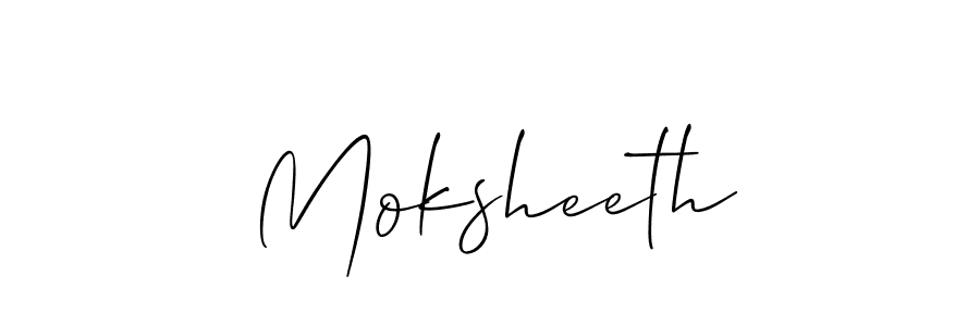 Best and Professional Signature Style for Moksheeth. Allison_Script Best Signature Style Collection. Moksheeth signature style 2 images and pictures png