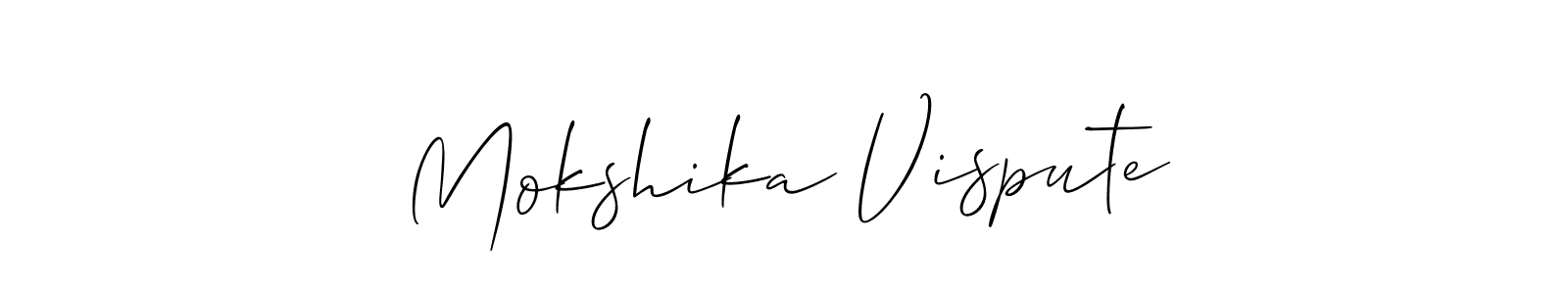 Mokshika Vispute stylish signature style. Best Handwritten Sign (Allison_Script) for my name. Handwritten Signature Collection Ideas for my name Mokshika Vispute. Mokshika Vispute signature style 2 images and pictures png