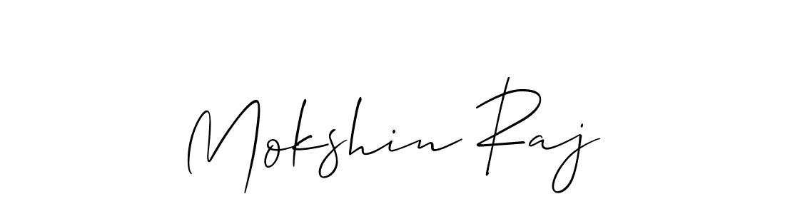 Also You can easily find your signature by using the search form. We will create Mokshin Raj name handwritten signature images for you free of cost using Allison_Script sign style. Mokshin Raj signature style 2 images and pictures png